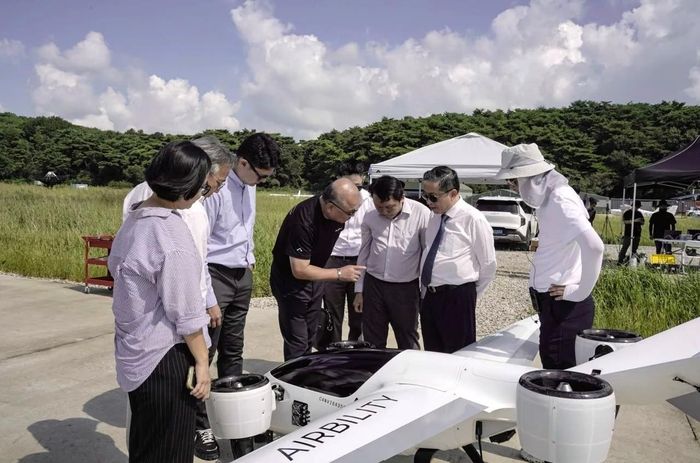 CT Group cùng đối tác Airbility của Hàn Quốc thử nghiệm mẫu UAV vận tải hạng nặng tại sân bay Boryeong (Hàn Quốc). Ảnh: Tường Vy