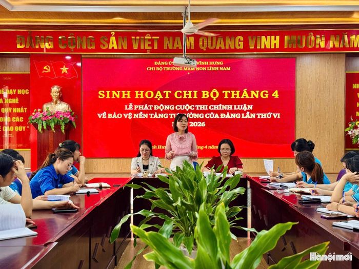 Ngay từ khi phát động, Đảng uỷ phường Vĩnh Hưng đã lên kế hoạch triển khai đến các tổ chức Đảng, Cơ quan, đơn vị trên địa bàn. Ảnh: PV