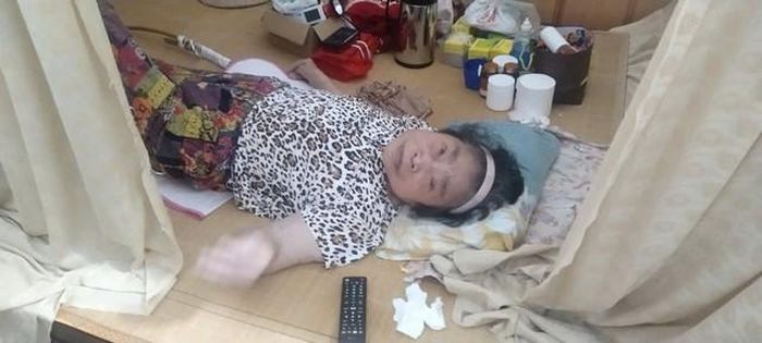 Mẹ chị Điệp ở nhà nằm liệt vì bị tai biến