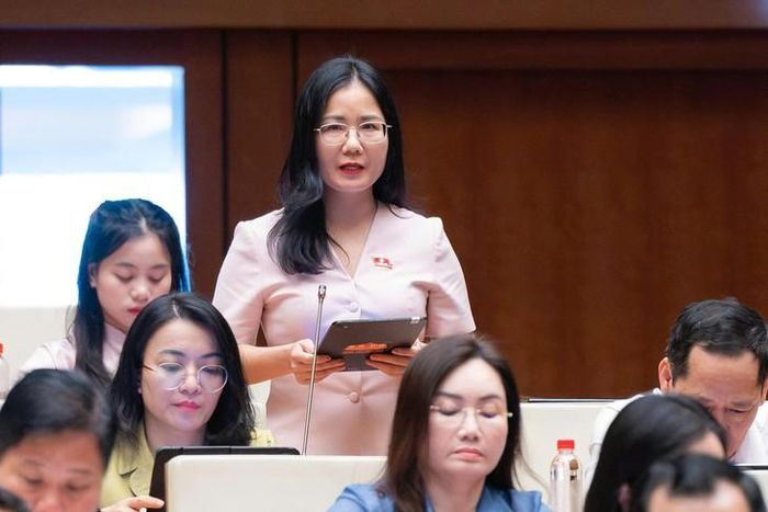 Đại biểu Nguyễn Thị Minh Tú - Đoàn ĐBQH tỉnh Nghệ An. Ảnh: Media Quốc hội