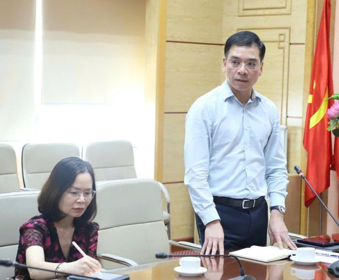 Cục trưởng Cục Quản lý Khám chữa bệnh, TS.BS Hà Anh Đức phát biểu. Ảnh: Trần Minh