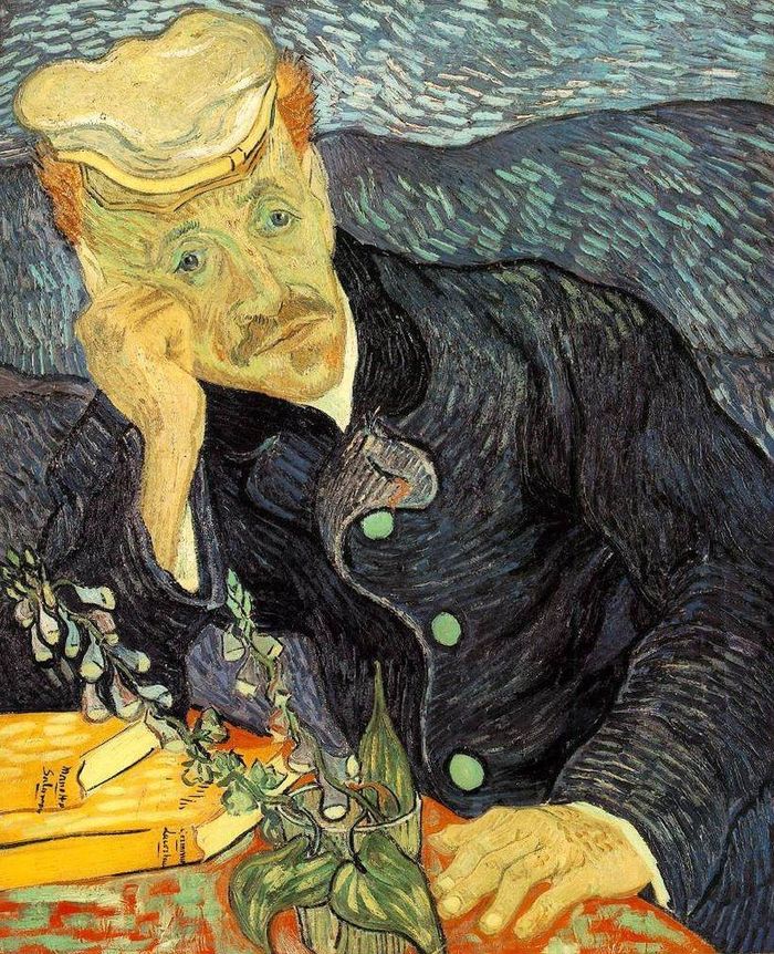  Bức tranh Chân dung bác sĩ Gachet của danh họa Vincent van Gogh được vẽ vào năm 1890. Ảnh: wikipedia. 
