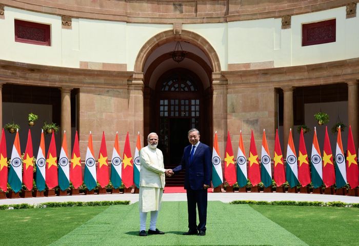  Nhận lời mời của Thủ tướng Ấn Độ Narendra Modi, Tổng Bí thư, Chủ tịch nước Tô Lâm cùng Đoàn đại biểu cấp cao Việt Nam có chuyến thăm cấp Nhà nước tới Ấn Độ từ ngày 5/5-7/5/2026. Ảnh: ĐSQ Ấn Độ tại Việt Nam. 
