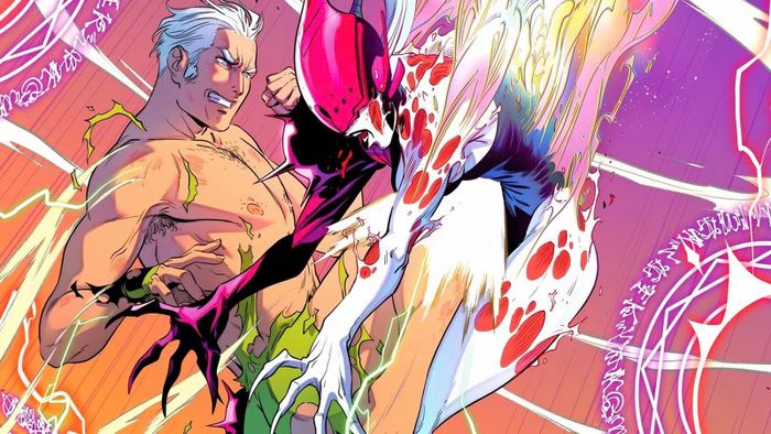  Tạo hình chiến đấu của Quicksilver trong tập truyện Scarlet Witch #4 ra mắt năm 2024. Ảnh: Screenrant. 