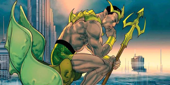 Namor là vị vua của Atlantis, vì là con lai, ông có thể di chuyển tự do giữa trên cạn và dưới nước. Ảnh: Marvel Comics. 