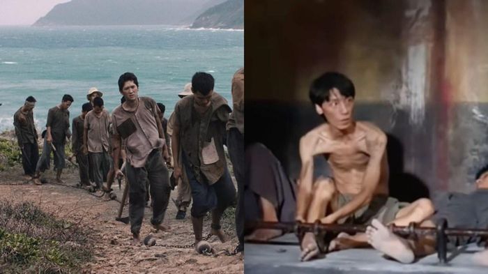 Hình ảnh những người tù Côn Đảo được tái hiện trong phim “Thanh âm vượt đại dương”