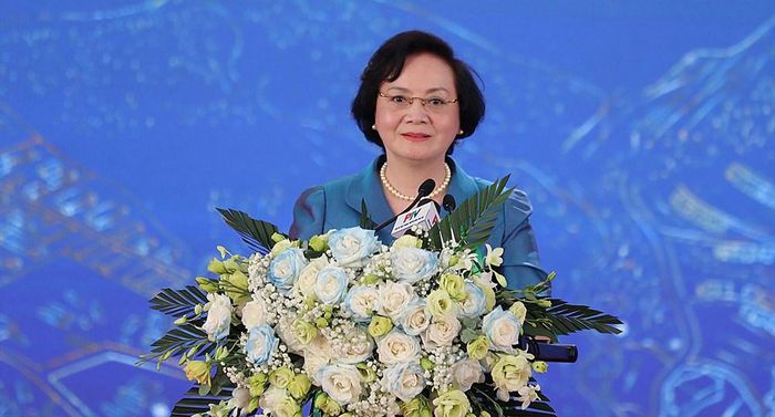 Phó Thủ tướng Chính phủ Phạm Thị Thanh Trà phát biểu tại Lễ khởi công
