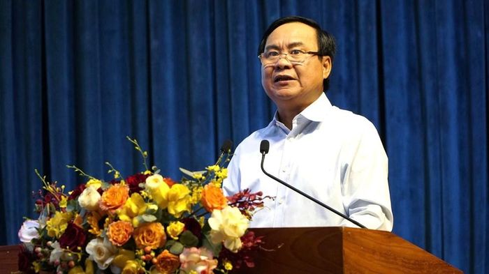 Ông Võ Văn Hưng, Thứ trưởng Bộ Nông nghiệp và Môi trường, Phó Trưởng Ban Chỉ đạo quốc gia về IUU phát biểu tại hội nghị