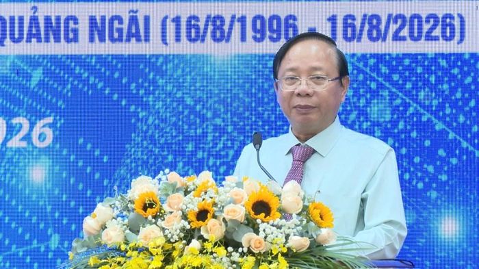 Trưởng Ban Quản lý KKT Dung Quất và các KCN Quảng Ngãi Lương Kim Sơn phát biểu