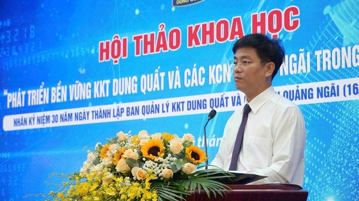 Phó Chủ tịch UBND tỉnh Quảng Ngãi Đỗ Tâm Hiển phát biểu