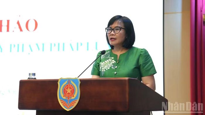  Thứ trưởng Tư pháp Đặng Hoàng Oanh. (Ảnh: H.N) 