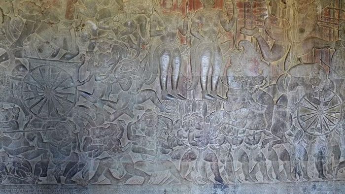 Phù điêu miêu tả sử thi Ramayana. (Nguồn: Lãnh sự quán Ấn Độ tại Thành phố Hồ Chí Minh)