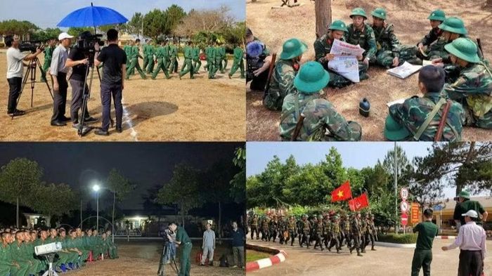 Tác nghiệp trong mọi điều kiện để có những thước phim ý nghĩa. (Nguồn: Điện ảnh Quân đội nhân dân)