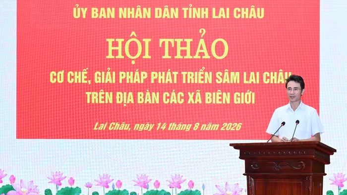  Đồng chí Hà Trọng Hải, Phó Chủ tịch Ủy ban nhân dân tỉnh phát biểu khai mạc. (Ảnh: VŨ DŨNG) 