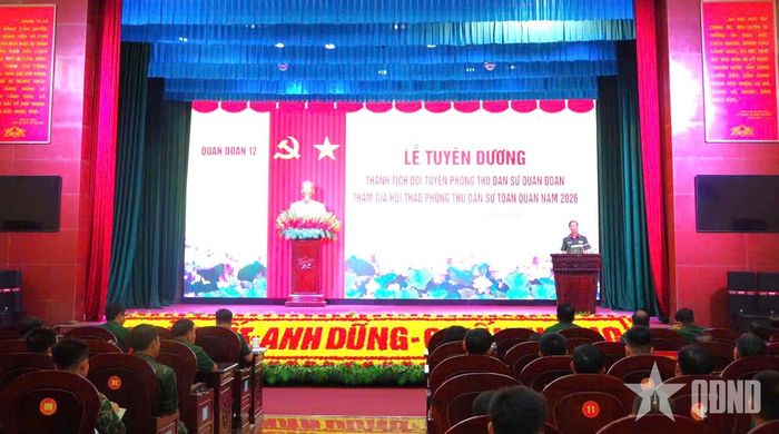 Quang cảnh lễ tuyên dương.