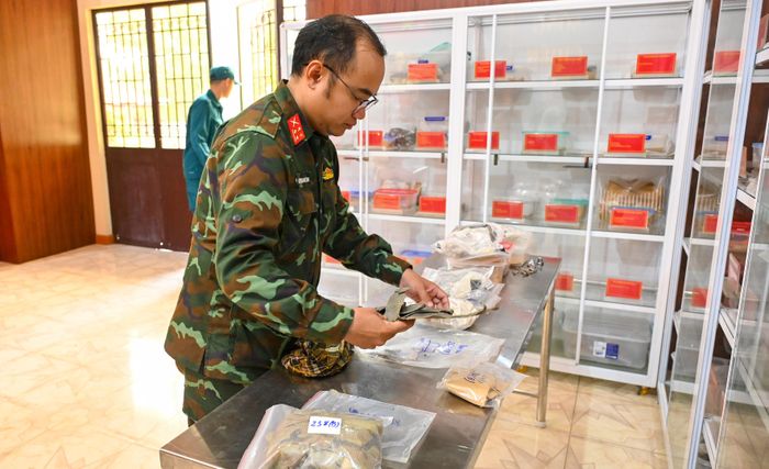  Công tác bảo quản di vật được thực hiện tỉ mỉ, khoa học 