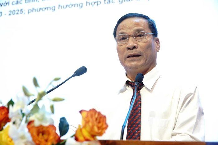 Ông Nguyễn Như Trình, Phó Trưởng Ban Quản lý Khu kinh tế Gia Lai, phát biểu tại hội nghị. Ảnh: NGỌC OAI