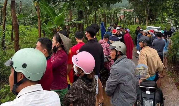 Hiện trường phát hiện thi thể chị D. là khu đông dân cư.
