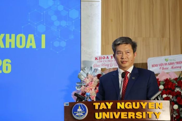 TS Nguyễn Thanh Trúc - Bí thư Đảng ủy, Hiệu trưởng Trường Đại học Tây Nguyên. (Ảnh: Thế Hùng)