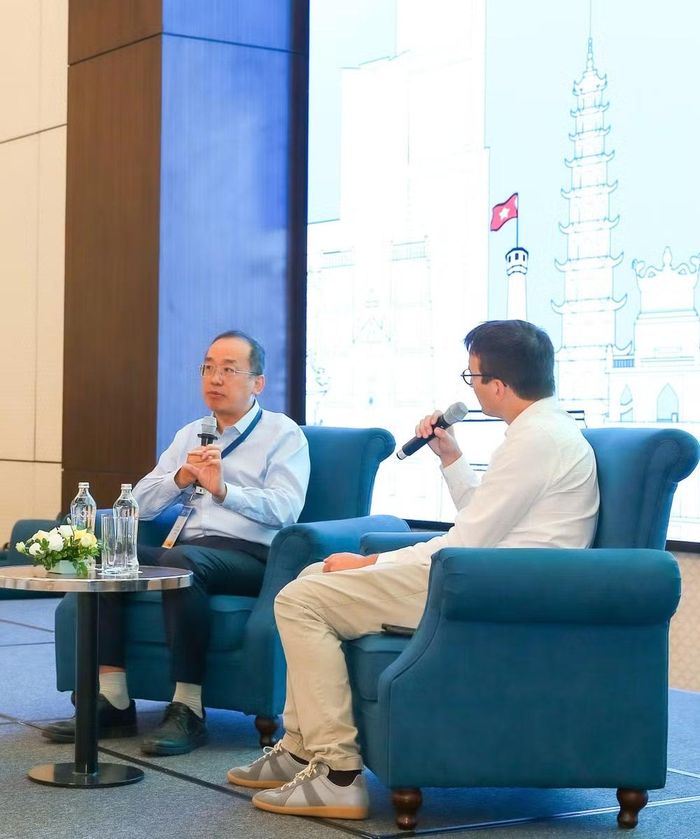  Ông Zhang Jun khẳng định SCMP sẽ không xuất bản nội dung tạo bởi AI khi chưa thể kiểm chứng. ﻿Ảnh: Sơn Hải 