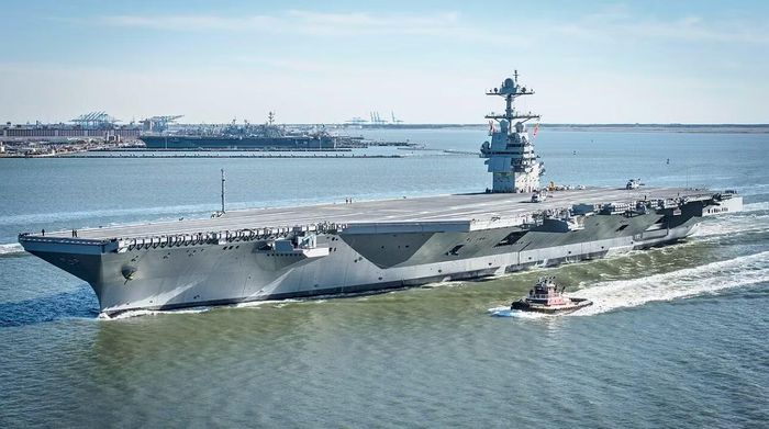 Tàu sân bay Gerald R. Ford của Hải quân Mỹ. (Ảnh: Wikipedia)