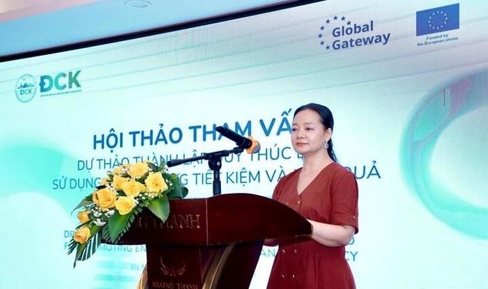 Bà Nguyễn Thị Lâm Giang, Cục trưởng Cục Đổi mới sáng tạo, Chuyển đổi xanh và Khuyến công (Bộ Công Thương).