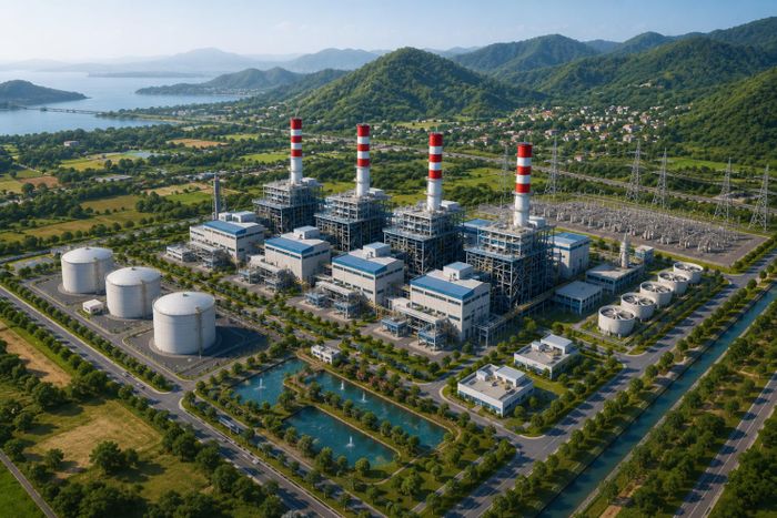 Phối cảnh Dự án Nhà máy Điện khí LNG Hòa Ninh (TP Đà Nẵng). (Hình minh họa)