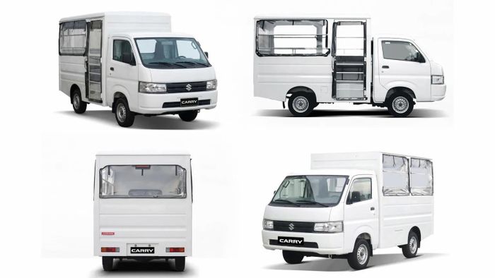 Carry PUV Class 1 có khoang hành khách cao hơn so với dòng xe cảnh sát Patrol Van. Ảnh: Carscoops