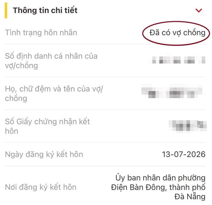 Sau khi hồ sơ đăng ký kết hôn trực tuyến được giải quyết, cô gái đề nghị hủy kết quả. Ảnh chụp màn hình