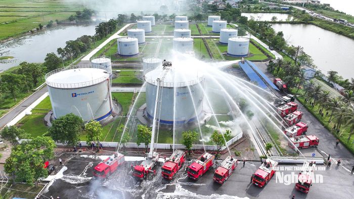 Toàn cảnh buổi diễn tập. Ảnh: Thành Cường