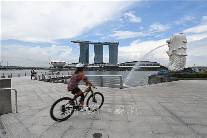 Công viên Merlion ở Singapore. Ảnh: THX/TTXVN
