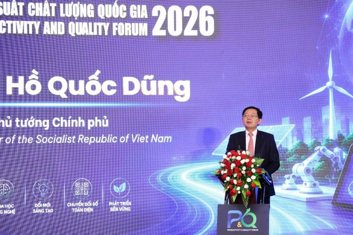 Phó Thủ tướng Chính phủ Hồ Quốc Dũng phát biểu tại diễn đàn.