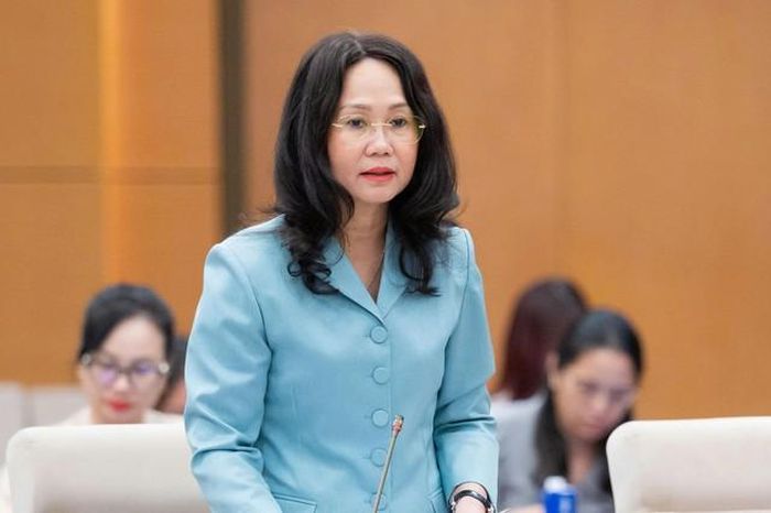 Bộ trưởng Bộ Văn hoá, Thể thao và Du lịch Lâm Thị Phương Thanh (Ảnh: Media Quốc hội).