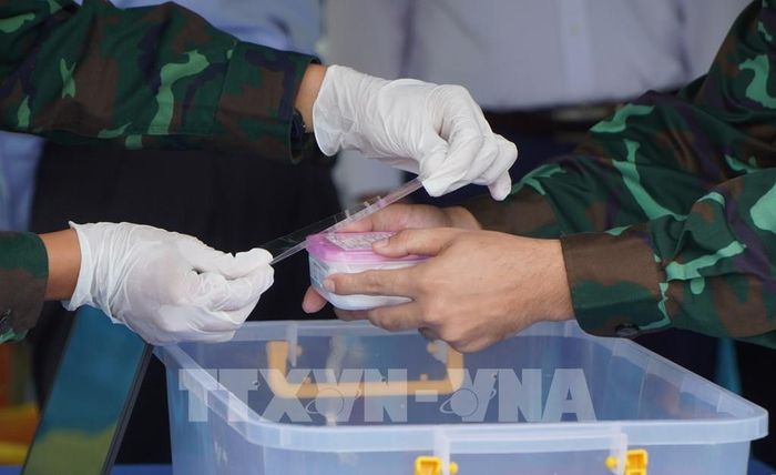 Mẫu hài cốt liệt sĩ được quản lý, bảo quản cẩn thận. Ảnh: Nhựt An - TTXVN