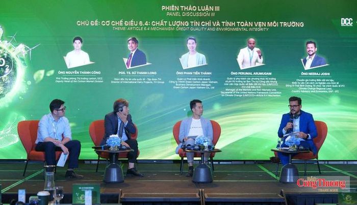 Các diễn gải trao đổi thảo luận, chia sẻ kinh nghiệp về cơ chế điều 6.4: Chất lượng tín chỉ và tính toàn vẹn môi trường tại sự kiện.