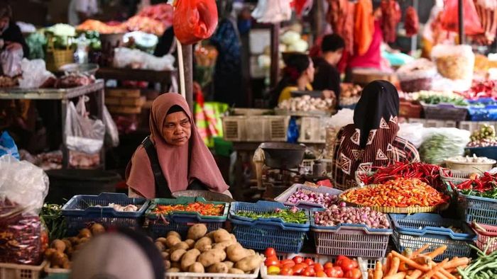 Tổng thống Prabowo xác định tự chủ lương thực là một trong những ưu tiên hàng đầu của chính quyền. Ảnh: Kompas.id.