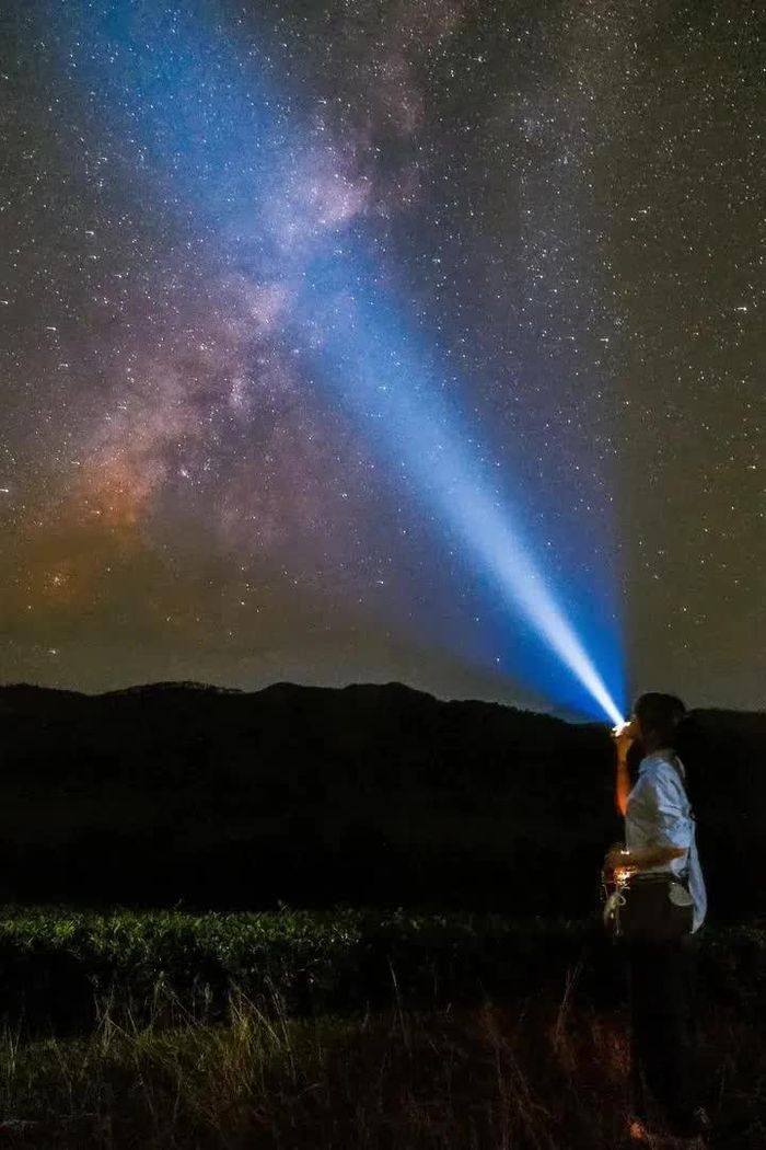 Thời gian gần đây, đồi chè Long Cốc (Phú Thọ) và Tà Xùa (Sơn La) là địa điểm săn Milky Way đang "hot". Ảnh: Amazing Long Cốc