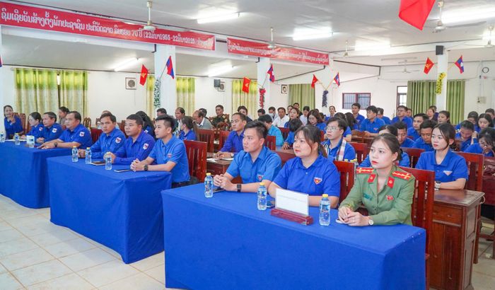 Quang cảnh buổi trao đổi công tác đoàn giữa hai địa phương. Ảnh: ĐVCC