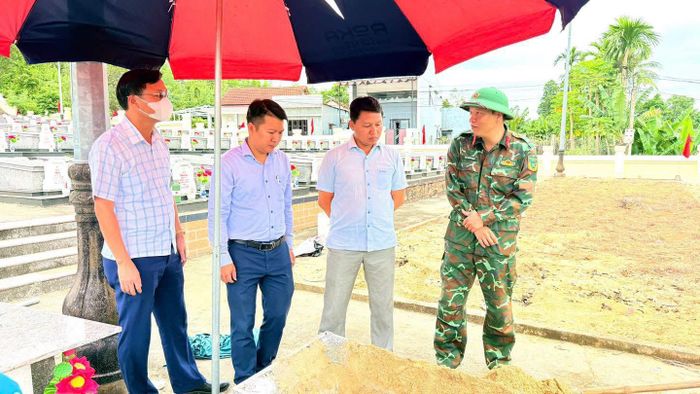 Với sự quan tâm, động viên kịp thời của địa phương tiếp thêm động lực cho lực lượng làm nhiệm vụ. Ảnh: ĐVCC