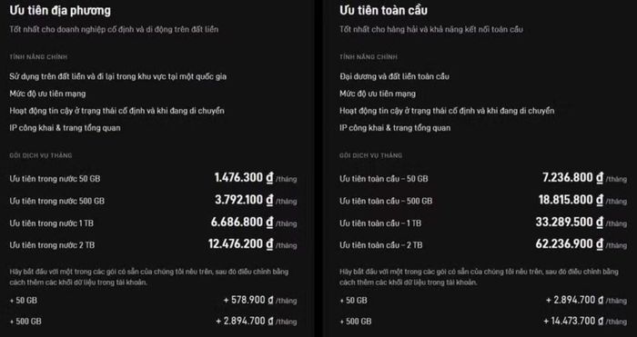 Hai nhóm gói dịch vụ doanh nghiệp tại Việt Nam