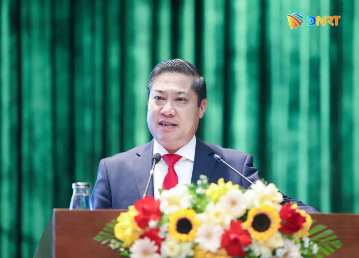 Phó Chủ tịch UBND thành phố Phan Thái Bình phát biểu tại hội thảo. Ảnh: NGỌC PHÚ