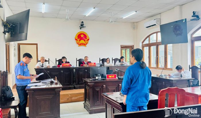 Toàn cảnh phiên tòa xét xử. Ảnh: Phạm Huệ