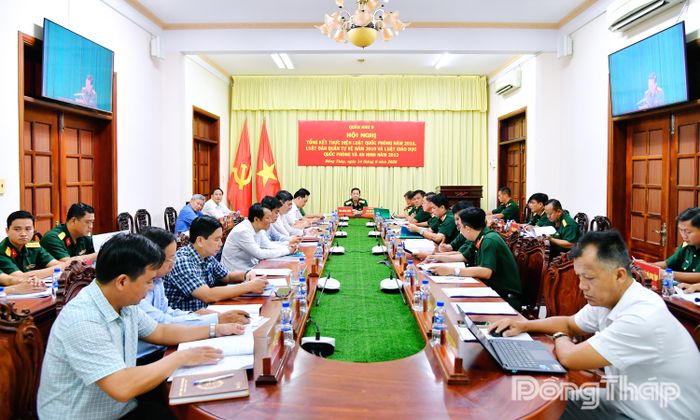 Đại biểu dự hội nghị tại điểm cầu tỉnh Đồng Tháp.