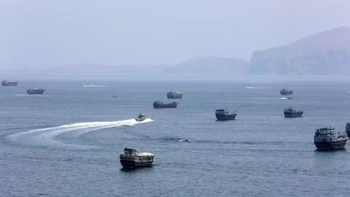  Eo biển Hormuz gần Khasab - một thị trấn nhỏ ở miền bắc Oman. Ảnh: Tân Hoa xã 