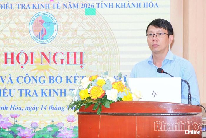 Đồng chí Nguyễn Thanh Hà phát biểu tại hội nghị.