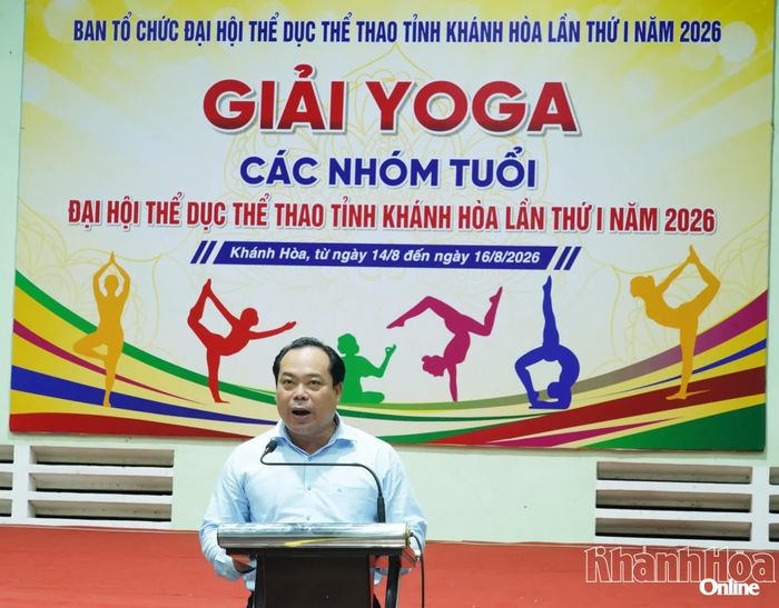 Ông Phan Đức Cường phát biểu tại lễ khai mạc.