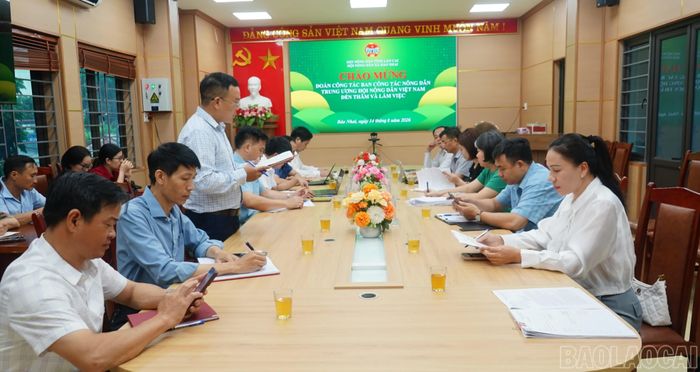 Quang cảnh buổi làm việc.