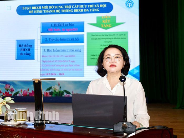 Đại diện Bảo hiểm xã hội Việt Nam thông tin những nội dung cơ bản của Luật Bảo hiểm xã hội.