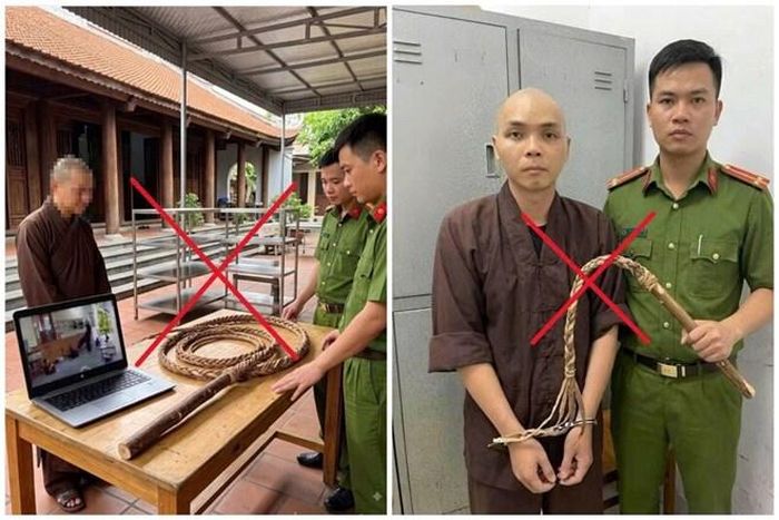 Ảnh AI sai sự thật mà người phụ nữ tạo và đăng tải. Ảnh: Công an tỉnh Phú Thọ