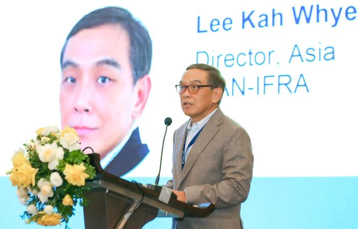 Ông Lee Kah Whye, Giám đốc WAN-IFRA khu vực châu Á phát biểu. Ảnh: H.L